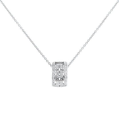 [Marin]PARENTESI NECKLACE SILVER DIAMOND
