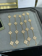 [Marin]COLLIER TRÈFLE 20 MOTIFS ENTIÈREMENT SERTI DE DIAMANTS