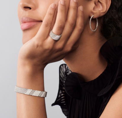 [Marin-Jewelry]Five-row diamond bracelet