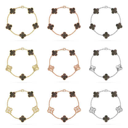 [Marin] CLOVER 5 MOTIF GRAY MOP BRACELET COLLECTION