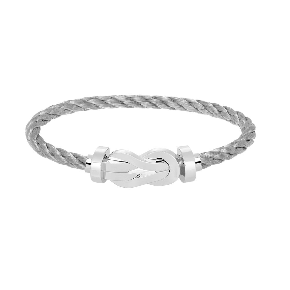 [Marin]CHANCE LARGE 8 FIGURE BUCKLE NO DIAMOND BRACELET SILVER