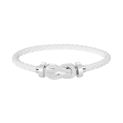[Marin]CHANCE LARGE 8 FIGURE BUCKLE NO DIAMOND BRACELET SILVER