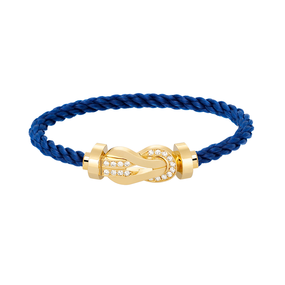 [Marin]CHANCE LARGE 8 FIGURE BUCKLE HALF DIAMOND BRACELET GOLD