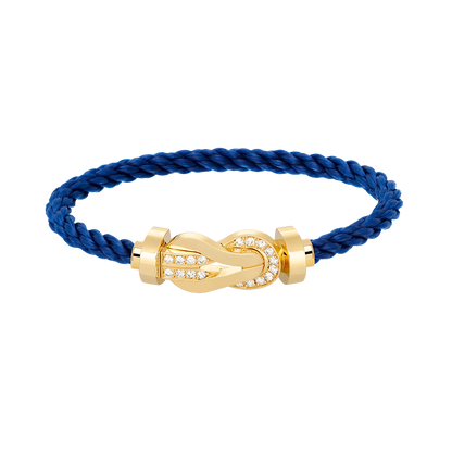 [Marin]CHANCE LARGE 8 FIGURE BUCKLE HALF DIAMOND BRACELET GOLD
