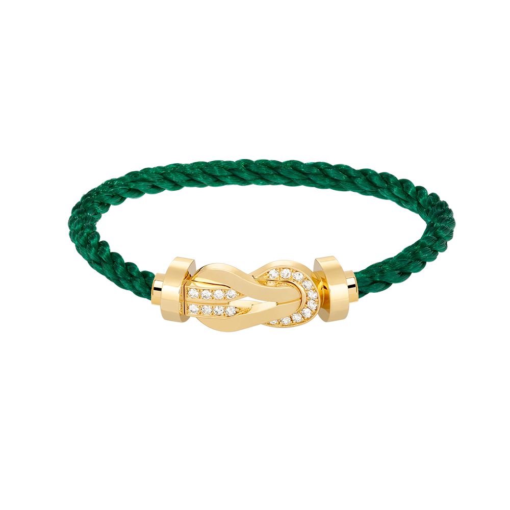 [Marin]CHANCE LARGE 8 FIGURE BUCKLE HALF DIAMOND BRACELET GOLD