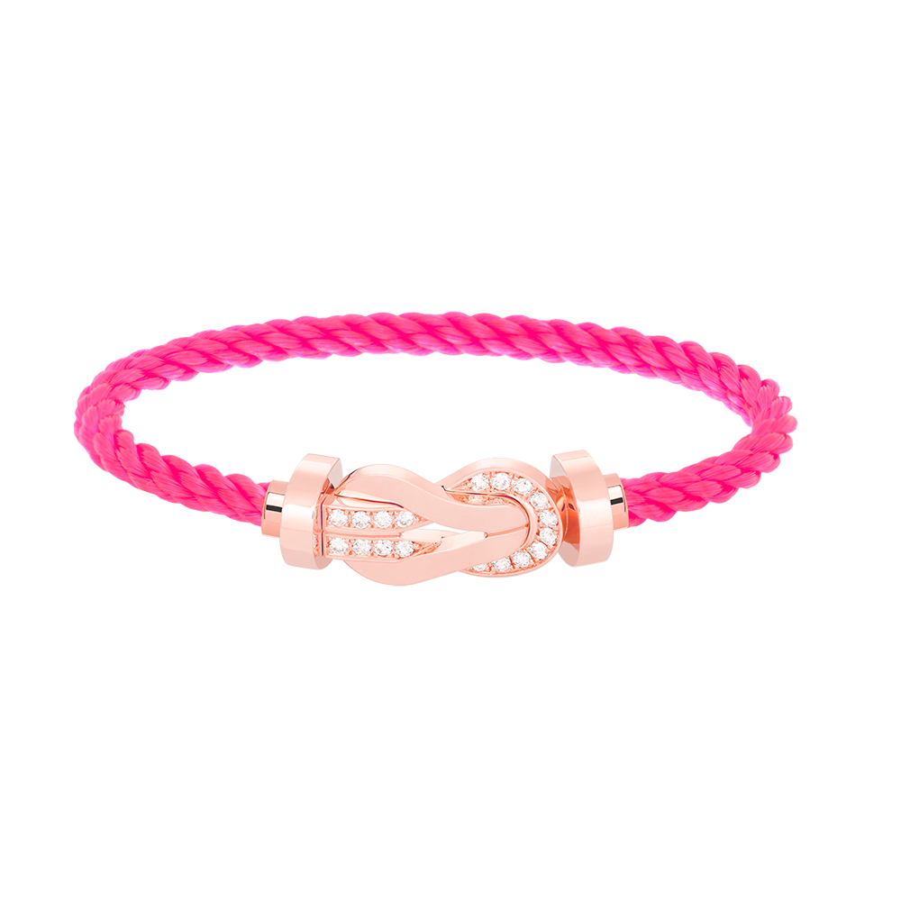 [Marin-Jewelry]CHANCE LARGE 8 FIGURE BUCKLE HALF DIAMOND BRACELET Marin-Jewelry GOLD