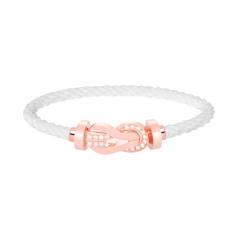 [Marin-Jewelry]CHANCE LARGE 8 FIGURE BUCKLE HALF DIAMOND BRACELET Marin-Jewelry GOLD