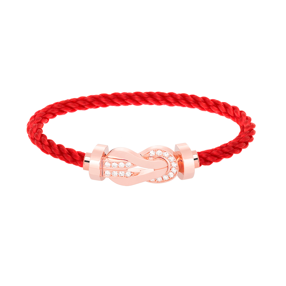 [Marin-Jewelry]CHANCE LARGE 8 FIGURE BUCKLE HALF DIAMOND BRACELET Marin-Jewelry GOLD
