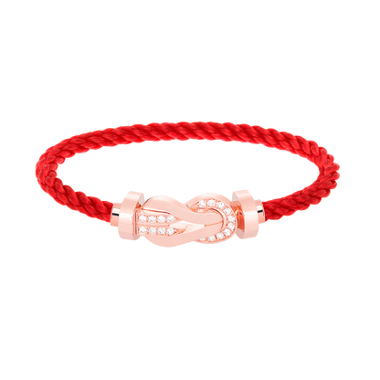 [Marin-Jewelry]CHANCE LARGE 8 FIGURE BUCKLE HALF DIAMOND BRACELET Marin-Jewelry GOLD