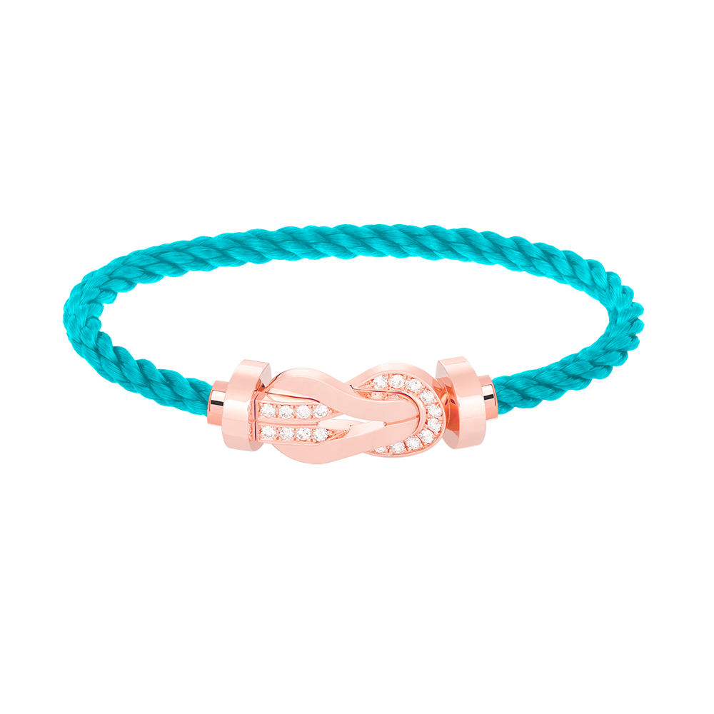 [Marin]CHANCE LARGE 8 FIGURE BUCKLE HALF DIAMOND BRACELET ROSE GOLD