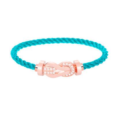 [Marin-Jewelry]CHANCE LARGE 8 FIGURE BUCKLE HALF DIAMOND BRACELET Marin-Jewelry GOLD