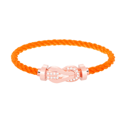 [Marin]CHANCE LARGE 8 FIGURE BUCKLE HALF DIAMOND BRACELET ROSE GOLD