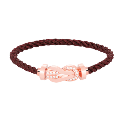 [Marin]CHANCE LARGE 8 FIGURE BUCKLE HALF DIAMOND BRACELET ROSE GOLD