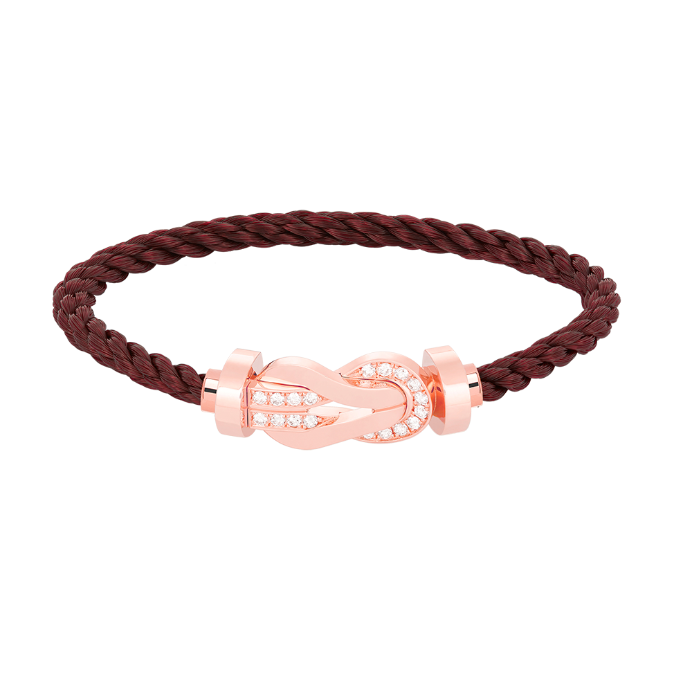 [Marin-Jewelry]CHANCE LARGE 8 FIGURE BUCKLE HALF DIAMOND BRACELET Marin-Jewelry GOLD