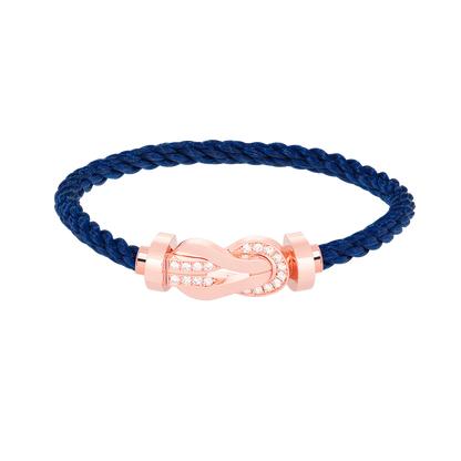 [Marin-Jewelry]CHANCE LARGE 8 FIGURE BUCKLE HALF DIAMOND BRACELET Marin-Jewelry GOLD