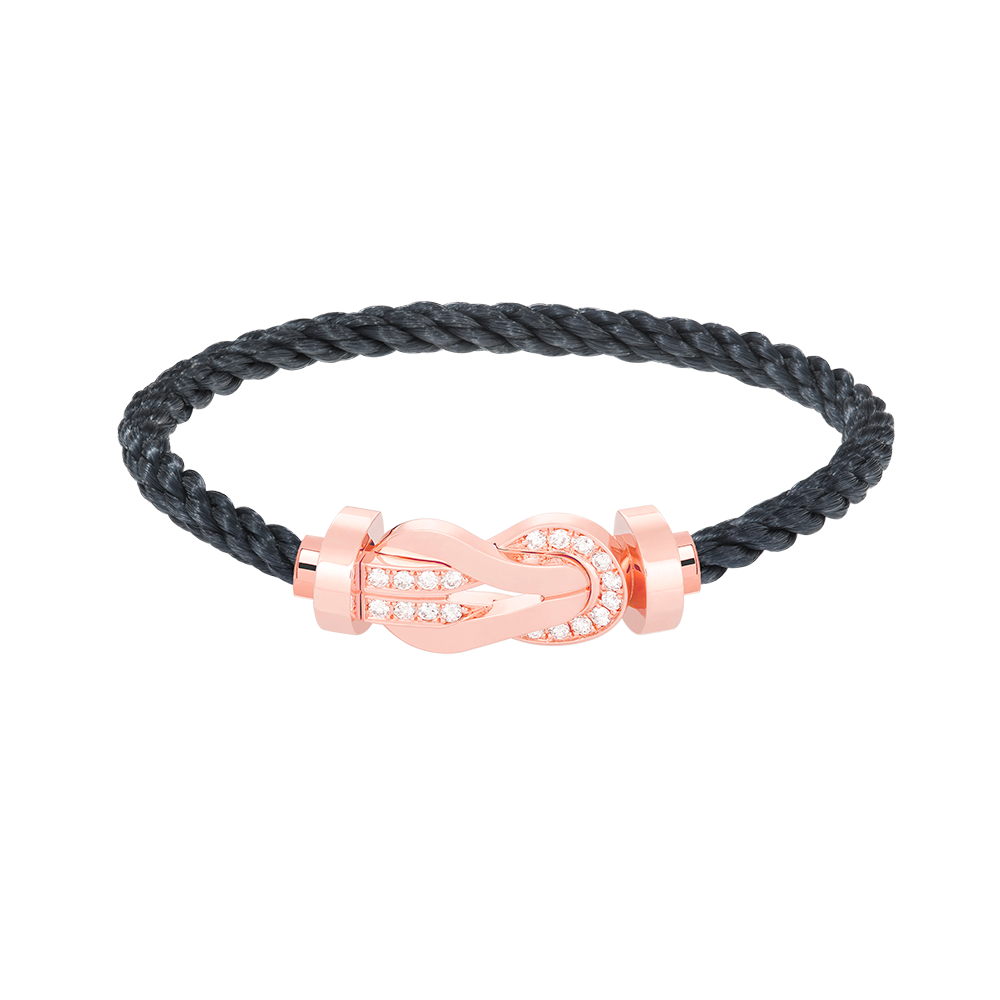 [Marin]CHANCE LARGE 8 FIGURE BUCKLE HALF DIAMOND BRACELET ROSE GOLD
