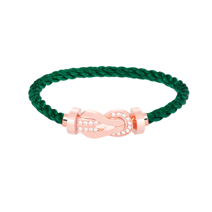 [Marin]CHANCE LARGE 8 FIGURE BUCKLE HALF DIAMOND BRACELET ROSE GOLD