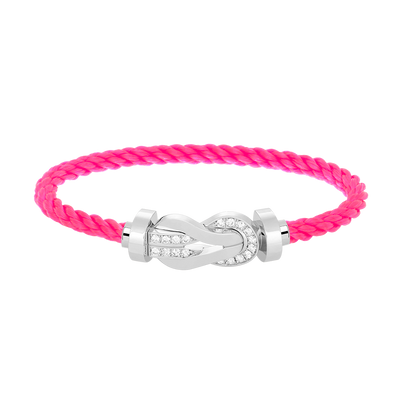 [Marin]CHANCE LARGE 8 FIGURE BUCKLE HALF DIAMOND BRACELET SILVER