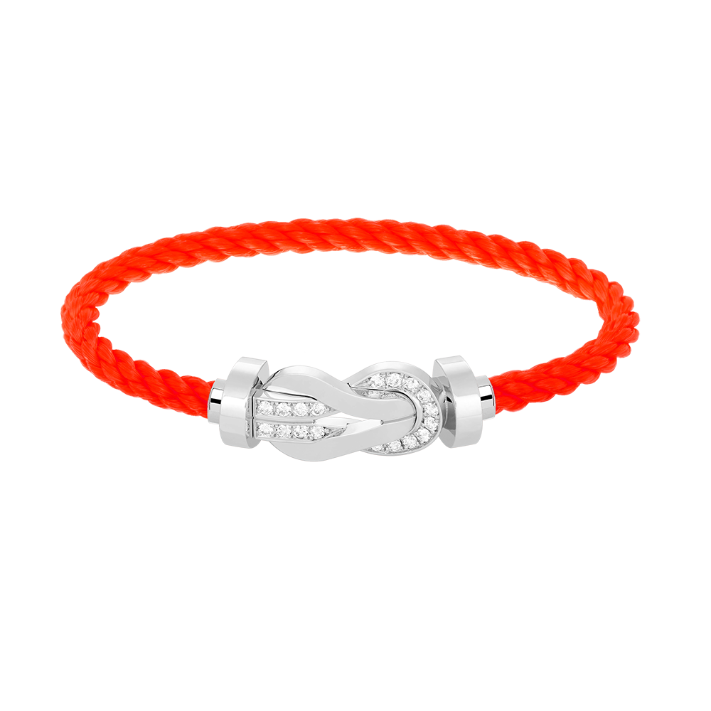 [Marin]CHANCE LARGE 8 FIGURE BUCKLE HALF DIAMOND BRACELET SILVER