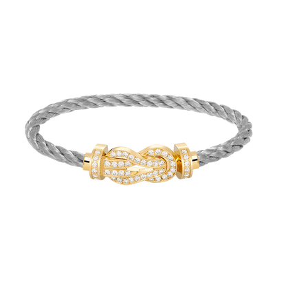 [Marin]CHANCE LARGE 8 FIGURE BUCKLE FULLDIAMOND BRACELET GOLD