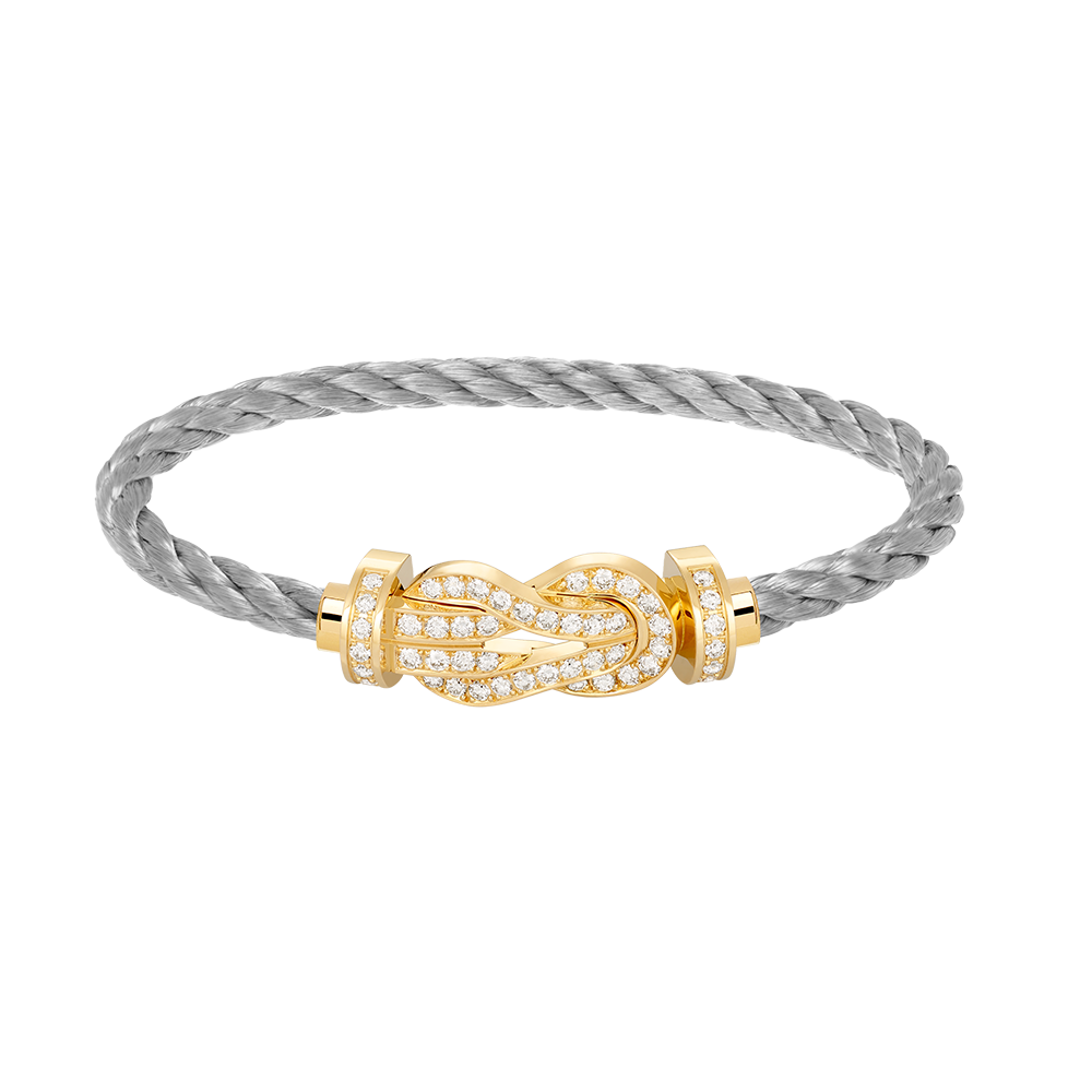 [Marin-Jewelry]CHANCE LARGE 8 FIGURE BUCKLE FULLDIAMOND BRACELET GOLD