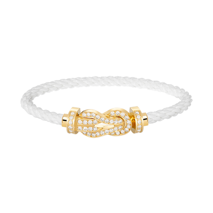 [Marin]CHANCE LARGE 8 FIGURE BUCKLE FULLDIAMOND BRACELET GOLD