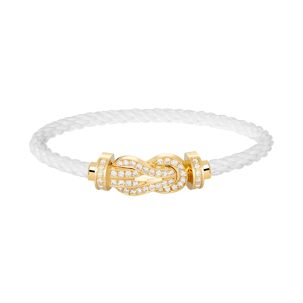 [Marin]CHANCE LARGE 8 FIGURE BUCKLE FULLDIAMOND BRACELET GOLD
