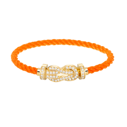 [Marin]CHANCE LARGE 8 FIGURE BUCKLE FULLDIAMOND BRACELET GOLD
