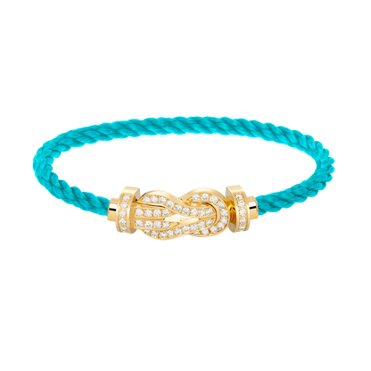 [Marin]CHANCE LARGE 8 FIGURE BUCKLE FULLDIAMOND BRACELET GOLD
