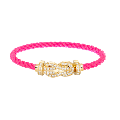 [Marin-Jewelry]CHANCE LARGE 8 FIGURE BUCKLE FULLDIAMOND BRACELET GOLD