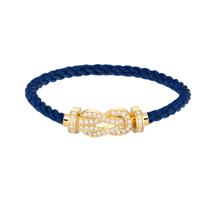 [Marin-Jewelry]CHANCE LARGE 8 FIGURE BUCKLE FULLDIAMOND BRACELET GOLD