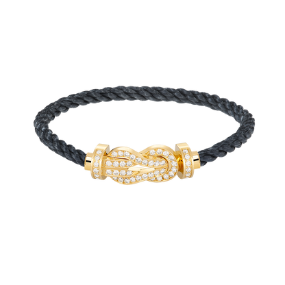 [Marin]CHANCE LARGE 8 FIGURE BUCKLE FULLDIAMOND BRACELET GOLD