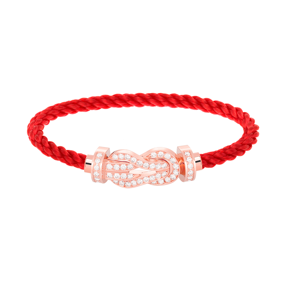 [Marin]CHANCE LARGE 8 FIGURE BUCKLE FULL DIAMOND BRACELET ROSE GOLD