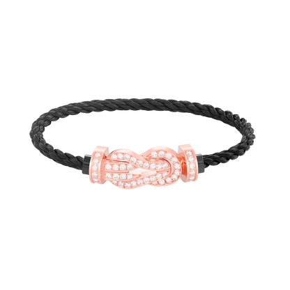 [Marin-Jewelry]CHANCE LARGE 8 FIGURE BUCKLE FULL DIAMOND BRACELET Marin-Jewelry GOLD