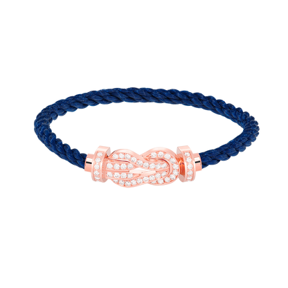 [Marin]CHANCE LARGE 8 FIGURE BUCKLE FULL DIAMOND BRACELET ROSE GOLD