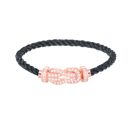 [Marin]CHANCE LARGE 8 FIGURE BUCKLE FULL DIAMOND BRACELET ROSE GOLD