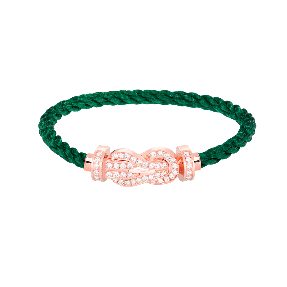 [Marin]CHANCE LARGE 8 FIGURE BUCKLE FULL DIAMOND BRACELET ROSE GOLD
