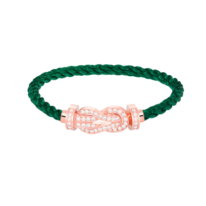 [Marin]CHANCE LARGE 8 FIGURE BUCKLE FULL DIAMOND BRACELET ROSE GOLD
