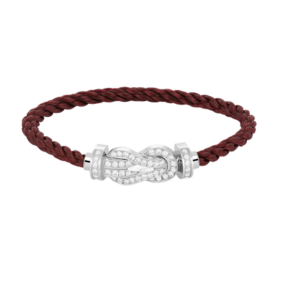 [Marin-Jewelry]CHANCE LARGE 8 FIGURE BUCKLE FULL DIAMOND BRACELET SILVER