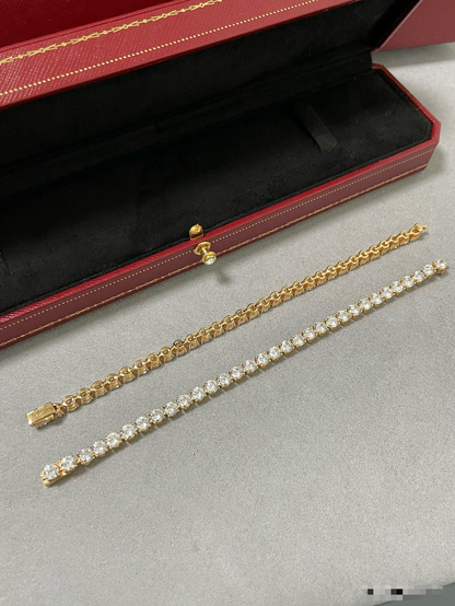 [Marin jewelrys]TENNIS BRACELET WITH FULL DIAMOND SETTING