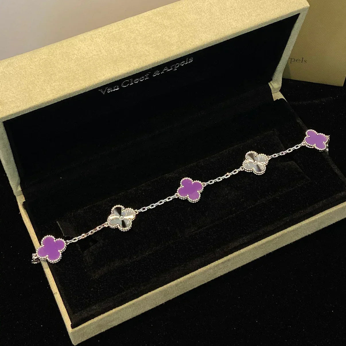 [Marin] CLOVER 5 MOTIF VIOLET BRACELET COLLECTION