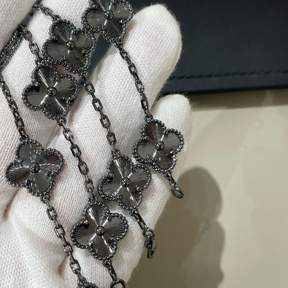 [Marin-Jewelry]CLOVER 5 MOTIF BLACK BRACELET