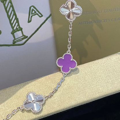 [Marin-Jewelry] CLOVER 5 MOTIF VIOLET BRACELET COLLECTION