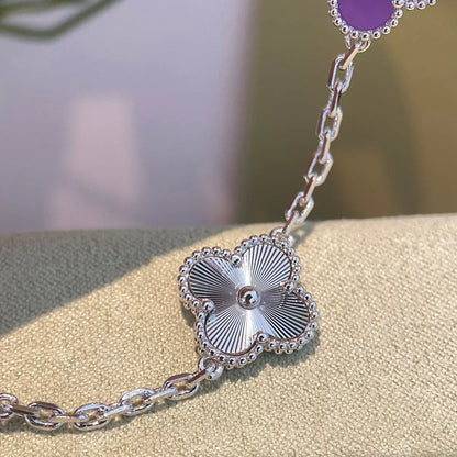 [Marin-Jewelry] CLOVER 5 MOTIF VIOLET BRACELET COLLECTION