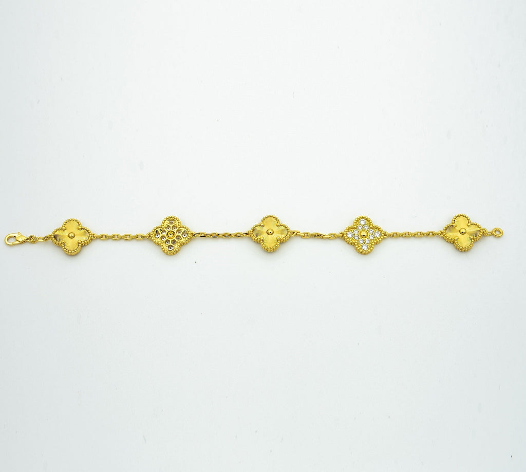 [⭐Shinejoy] CLOVER 5 MOTIF LASER BRACELET COLLECTION