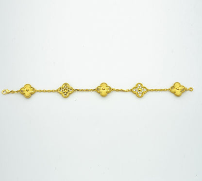 [Marin] CLOVER 5 MOTIF LASER BRACELET COLLECTION