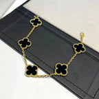 [⭐Shinejoy] CLOVER 5 MOTIF ONYXS BRACELET COLLECTION