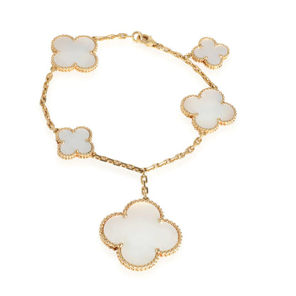 [Marin-Jewelry]MAGIC CLOVER MOP GOLD BRACELET 5 MOTIFS
