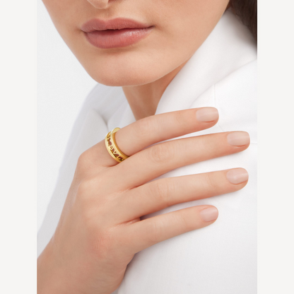 [Marin]ZERO 1 ONE-BAND WITH OPENWORK LOGO SPIRAL RING