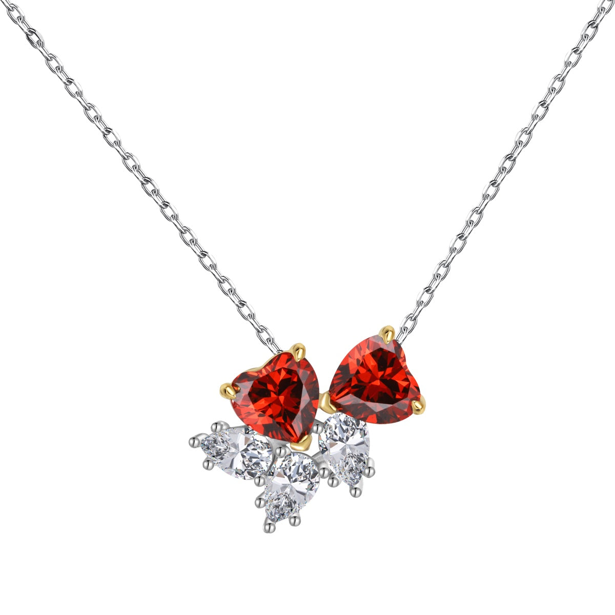 [Marin Jewelry]Dainty Red Heart Necklace